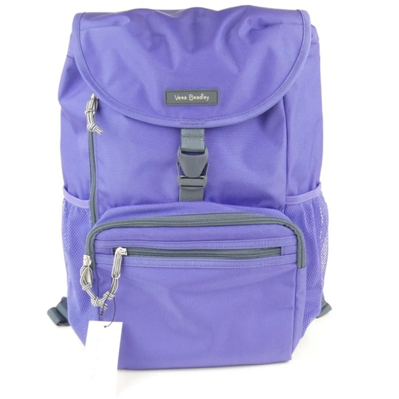 Vera Bradley Handbags - NEW Vera Bradley purple backpack NWOT Wisteria Lighten Up Daytripper laptop bag